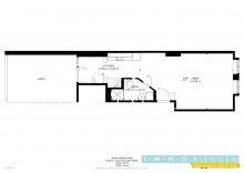 Grundriss (Angaben ohne Gew�hr) Altbaucharme
Apartment mit Terrasse in zentraler aber ruhiger Lage der Essener City.