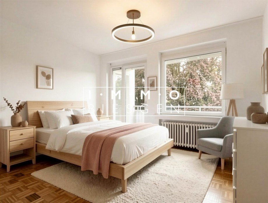 Schlafzimmer - M�blierungsvorschlag) Wohnung M�lheim an der Ruhr
