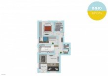 Grundriss Wohnung Dorf Saarn: 3,5-Zimmer-Gartenwohnung mit Stellplatz - Erbpachtobjekt in 45481