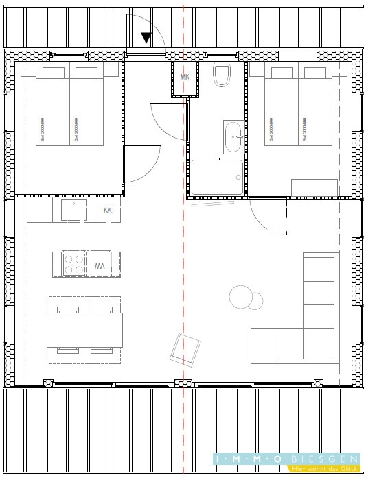 Plattegrond modus #4 - ZZ-66 Zimmer Nunspeet / Hulshorst