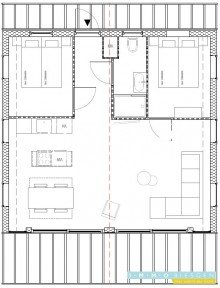 Plattegrond modus #4 - ZZ-66 Auf nach Holland! FERIENHAUS am Veluwemeer f�r 4 Personen.