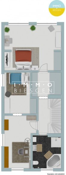 OG Einfamilienhaus mit Einbauk�che und Garage in 45475 M�lheim-D�mpten.