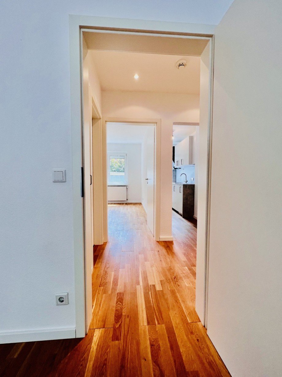 Sicht Wohnzimmer zu Esszimmer Erdgeschosswohnung M�lheim an der Ruhr