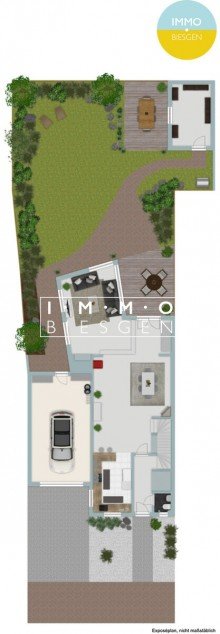 Grundst�ck Einfamilienhaus mit Einbauk�che und Garage in 45475 M�lheim-D�mpten.