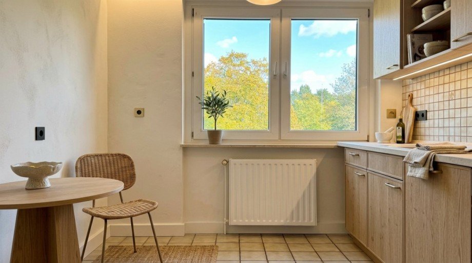 K�che KI Bearbeitet Etagenwohnung M�lheim an der Ruhr