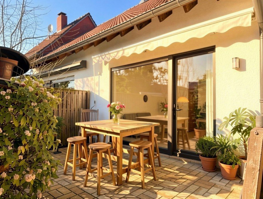 Terrasse - (KI generiert) Haus Duisburg