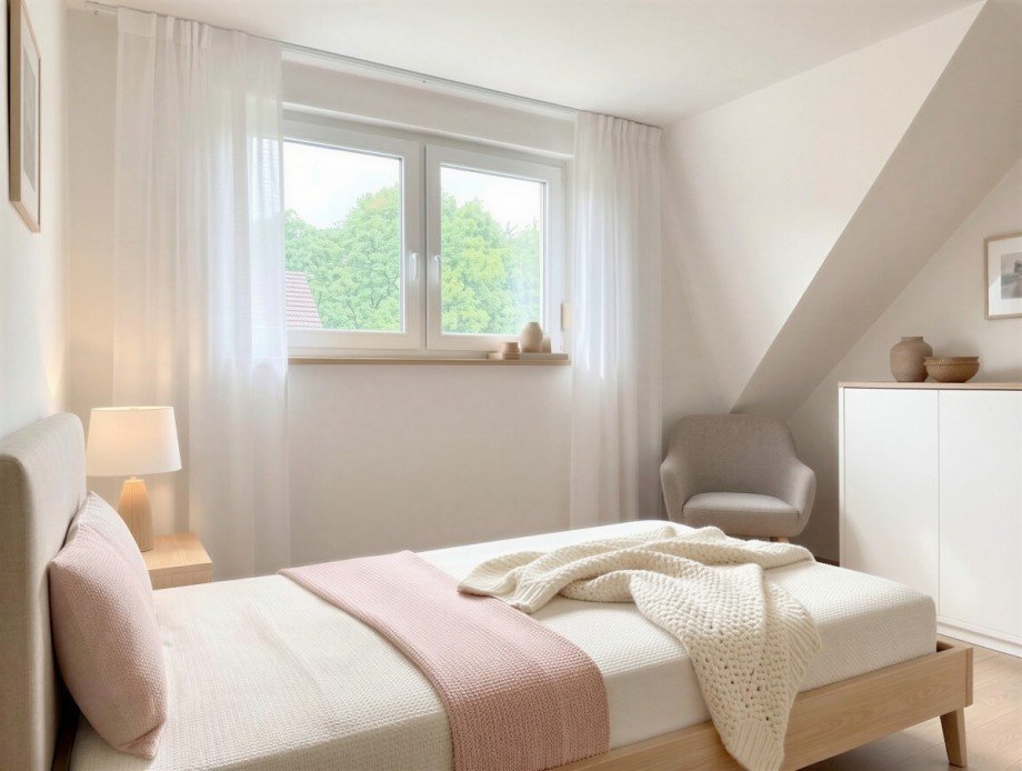 Schlafzimmer Einliegerwohnung - (M�blierungsvorschlag) Einfamilienhaus Oberhausen