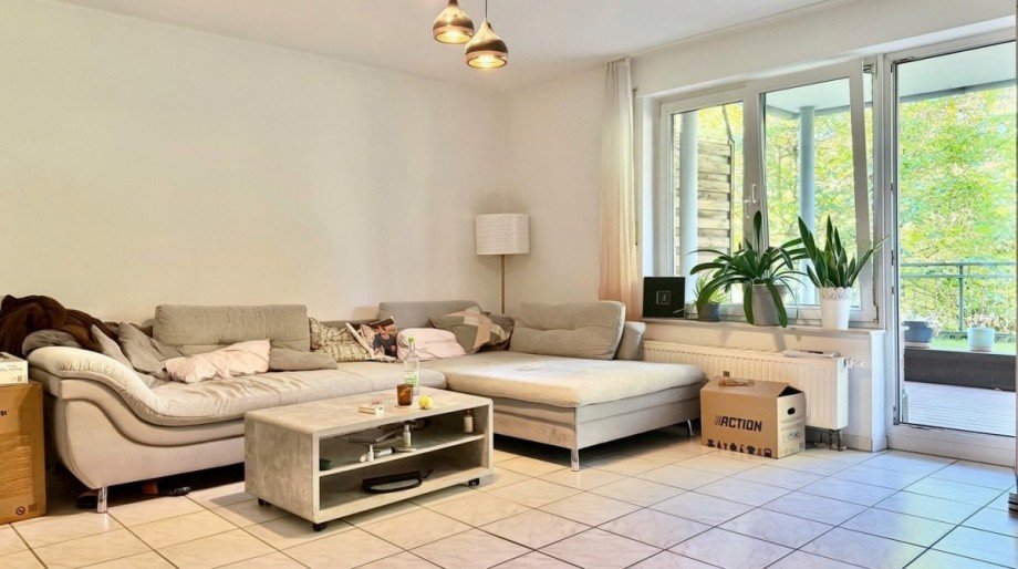 Wohnzimmer Terrassenwohnung M�lheim an der Ruhr