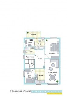 1 OG Wohnung 2 - Kann mit der Wohnung im EG verbunden werden. Zwischen Schellenberger Wald und Bredeneyer Berg! Haus in Essen-Stadtwald