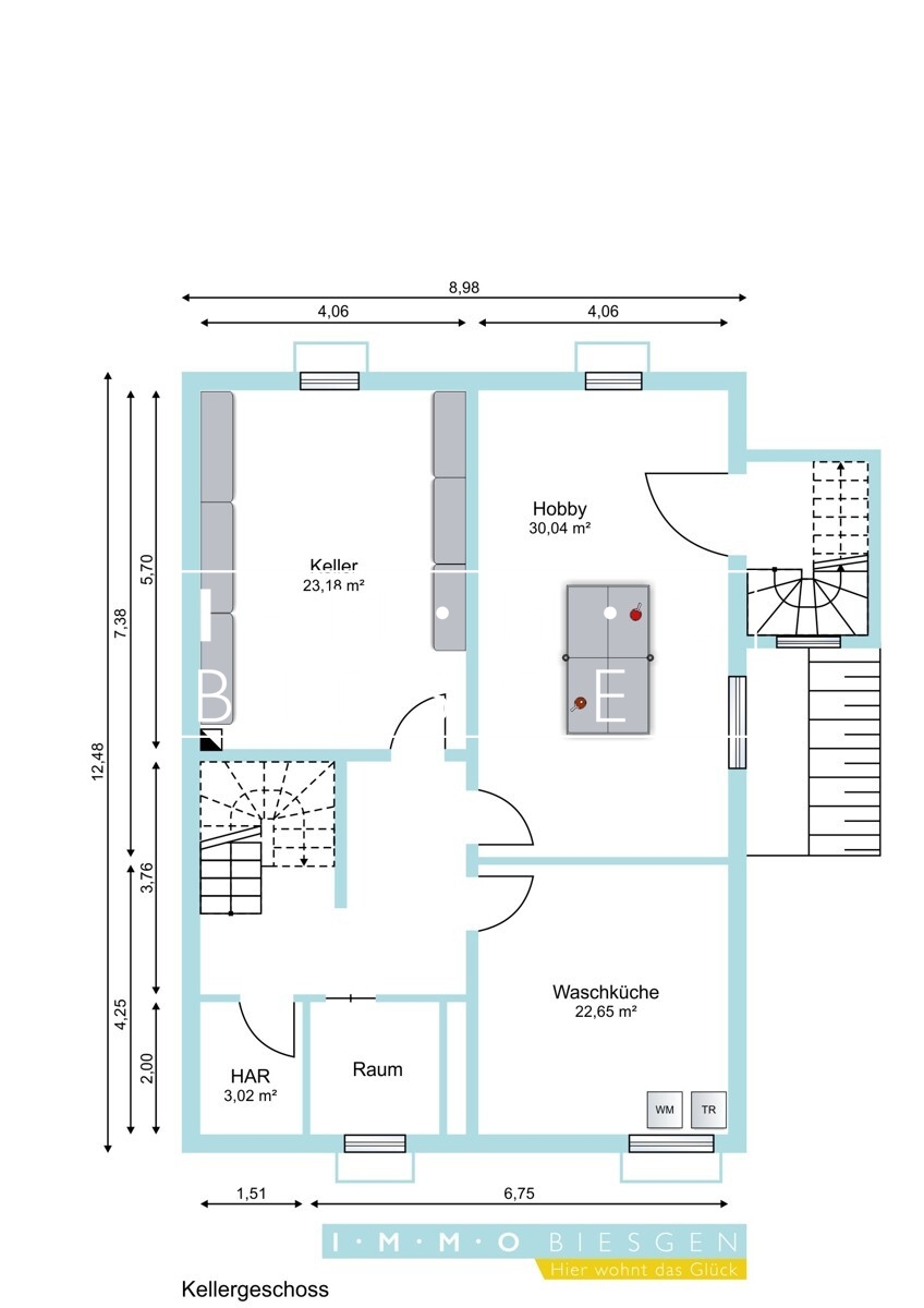 Keller (Angaben ohne Gew�hr) Einfamilienhaus M�lheim an der Ruhr
