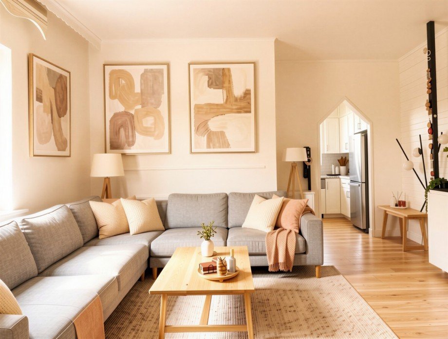 Wohnzimmer - M�blierungsvorschlag Wohnung Oberhausen