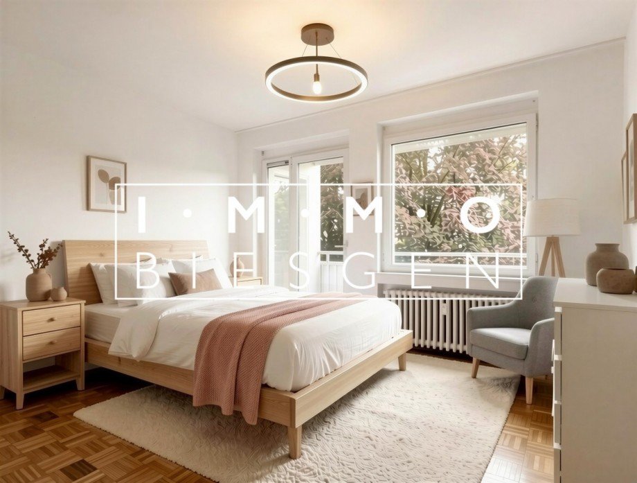 Schlafzimmer - M�blierungsvorschlag) Wohnung M�lheim an der Ruhr