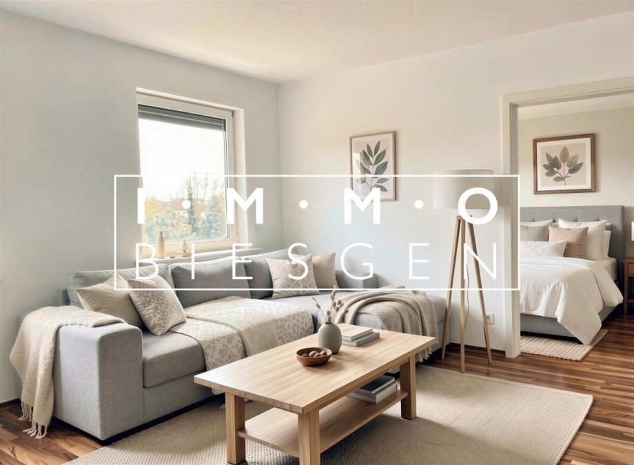 Wohnzimmer virtuell eingerichtet Etagenwohnung M�lheim an der Ruhr