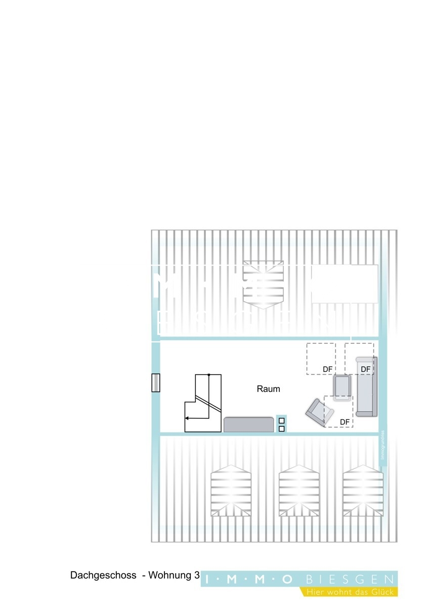 Dachgescho� - Wohnung 3 Wohnung Einfamilienhaus Essen / Stadtwald